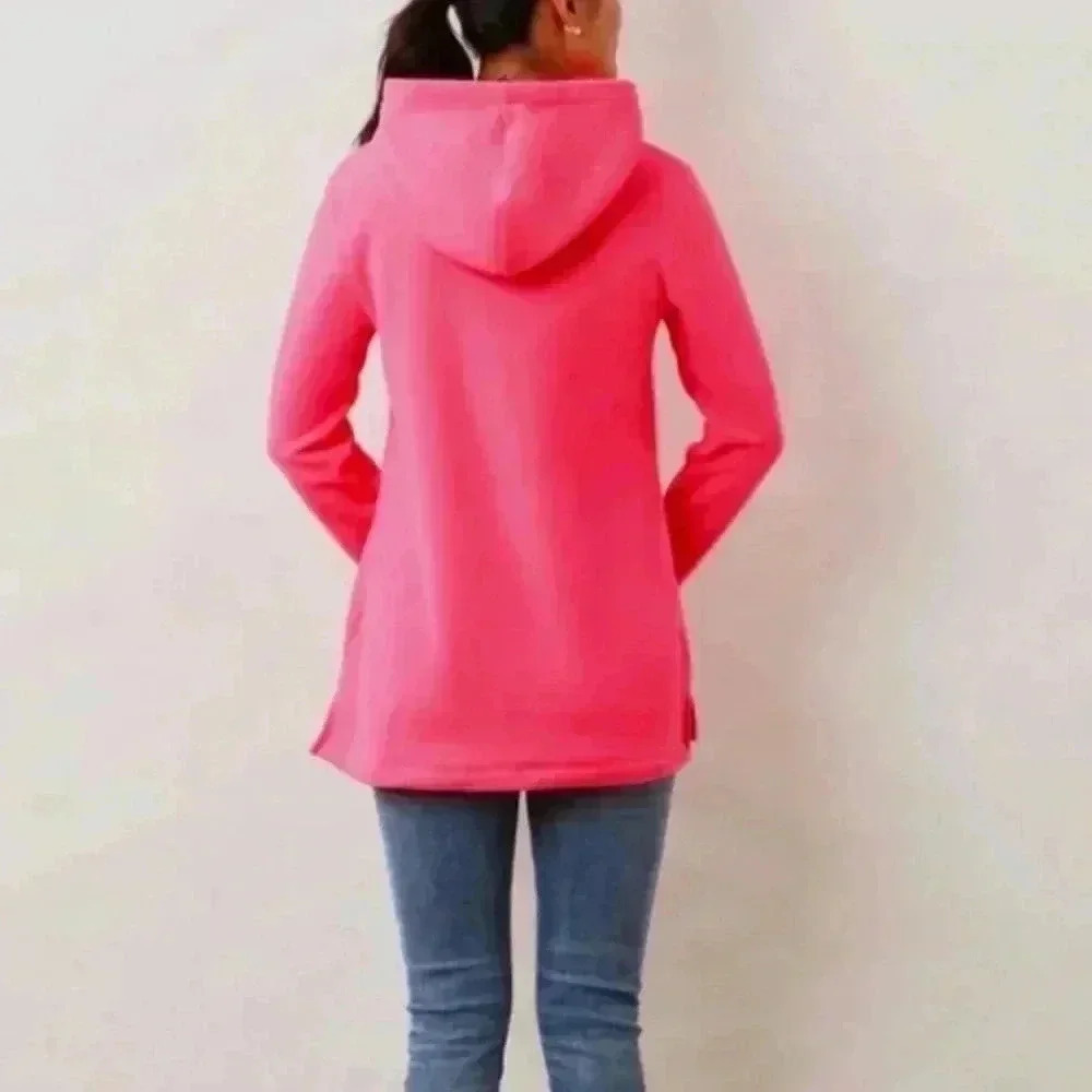 Dudley Stephens highland high low in pink vello fleece. Great condition size S - Picture 2 of 8
